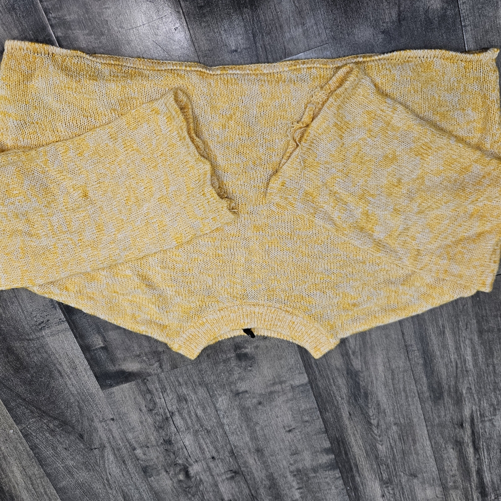 Divided Yellow Knit Women's Sweater